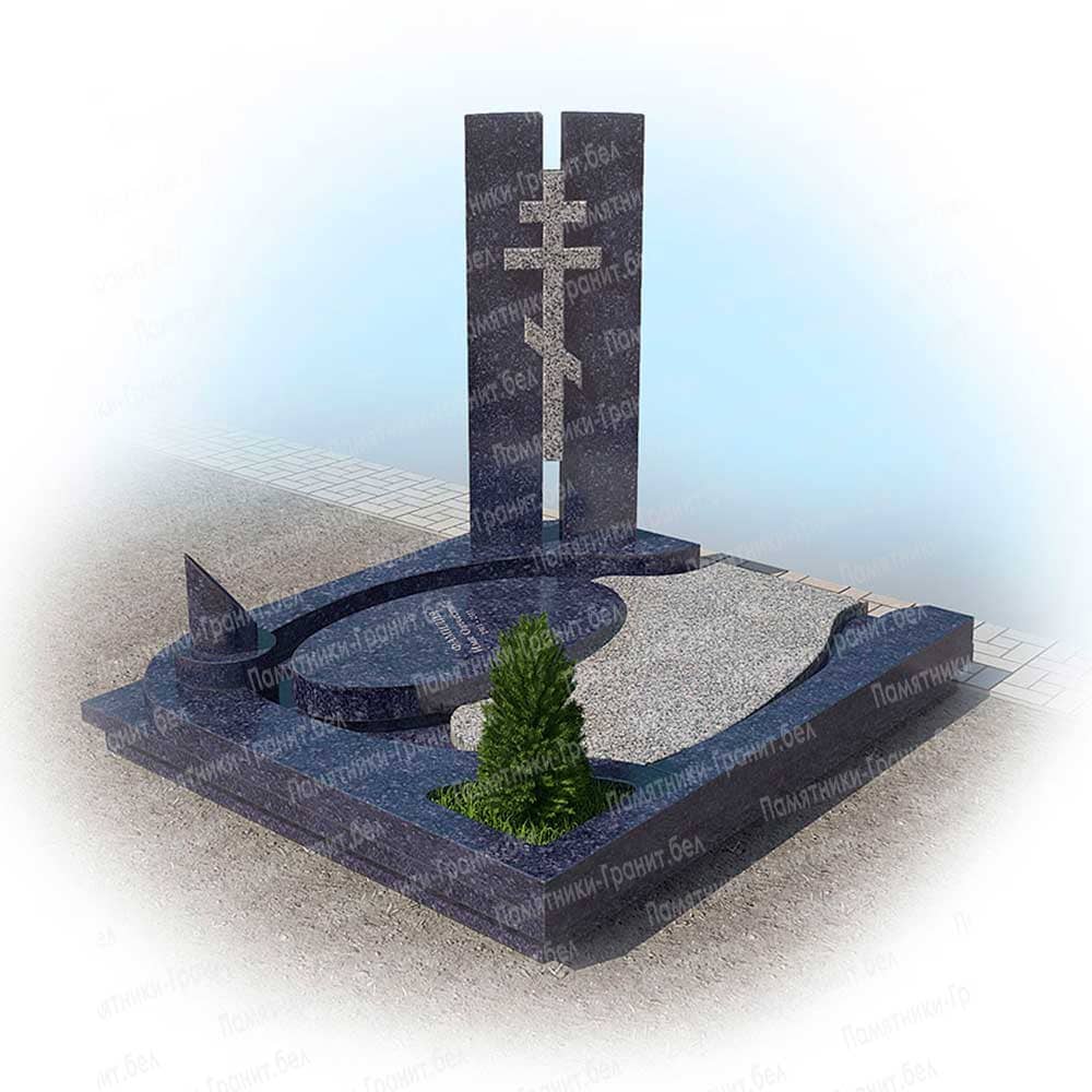 Памятник с крестом в Шарковщина на могилу фото